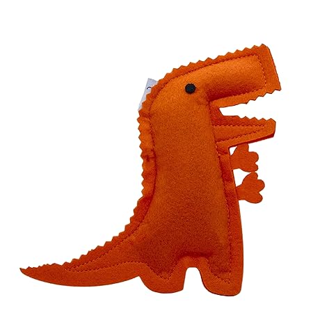 Hriku Catnip Toy Bheemsarat Dinosaur Orange M