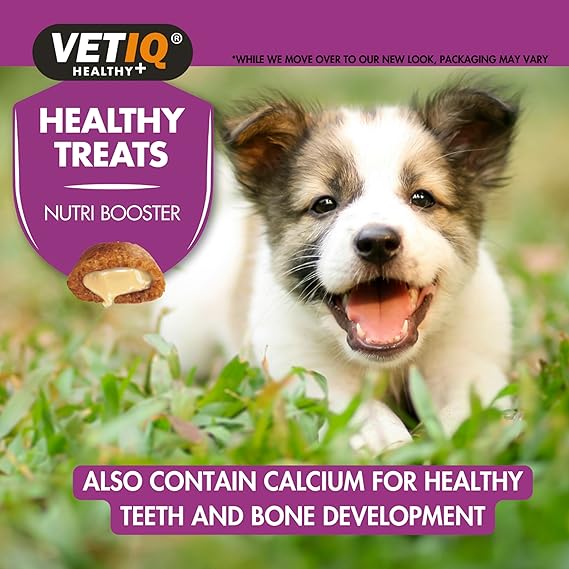 VETIQ Healthy Treats Nutri-Booster Treats For Puppies With Real Chicken 50gm (Pack of 2)