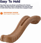 Petstages Dogwood Flip and Chew Bone Medium Brown Dog Toy 18x6cm