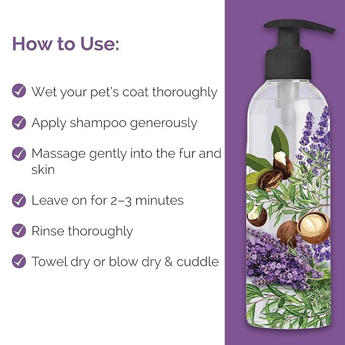 Nature Paws Lavender & Shea Butter Shampoo & Conditioner For Dogs and Cats