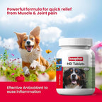 Beaphar HD Hip Dysplasia & Joint Problems Supplement Tablets for Dogs 60 Tablets