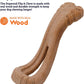 Petstages Dogwood Flip and Chew Bone Medium Brown Dog Toy 18x6cm