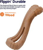 Petstages Dogwood Flip and Chew Bone Medium Brown Dog Toy 18x6cm