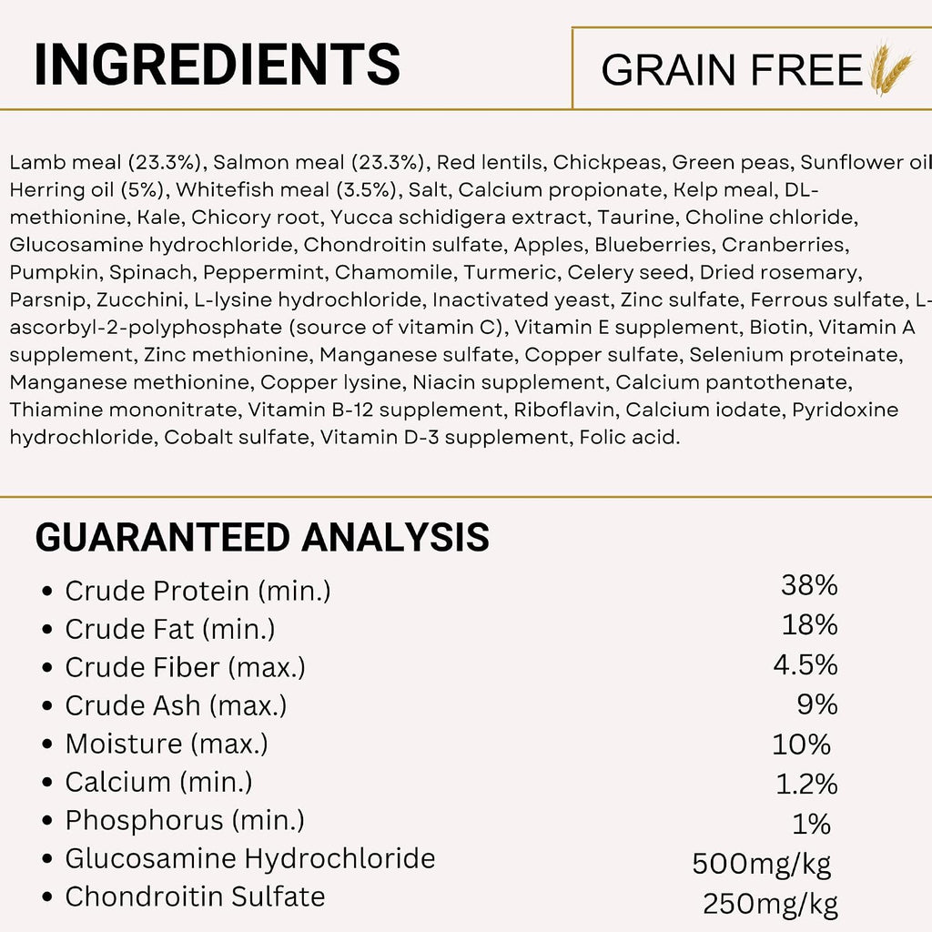 Charm Lamb and Salmon Recipe Grain Free Premium Dog Food For All Breed and Life Stages 340g