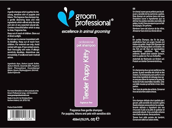 Groom Professional Tender Puppy Kitty Shampoo 450ml