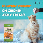 Kittos Chicken Jerky Strips Cat Treats 35g