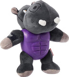 Gigwi I'm Hero Hippo Grey Squeaker Plush Toy for Dog Medium
