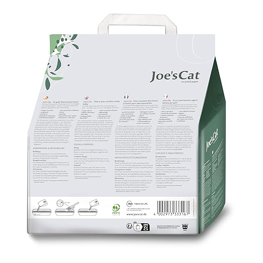 Joe's Cat Clumping Cat Litter Natural Biodegradable Low Dust Wood Fiber and Recycled Paper Odor Control 600 Percent Absorption Eco Friendly 3kg