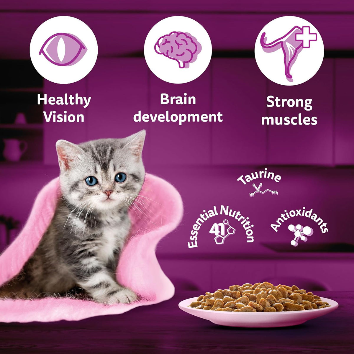 Whiskas Kitten Junior (2-12 Months) Tuna in Jelly Wet Food 80g