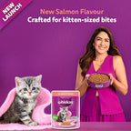 Whiskas Salmon Flavour Kitten 2-12 Months Wet Food 80g