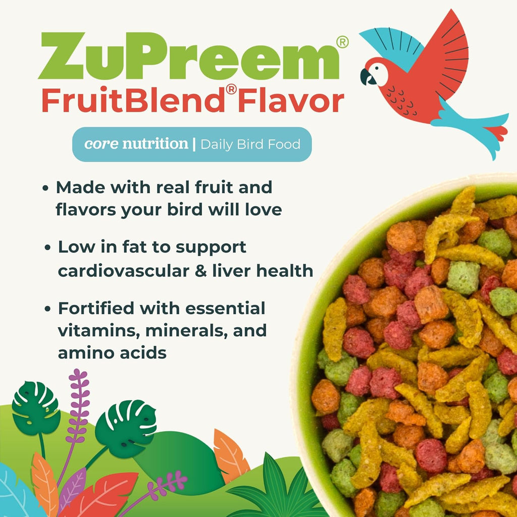 Zupreem Fruit Blend Flavour Food For Medium Birds