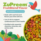 Zupreem Fruit Blend Flavour Food For Medium Birds