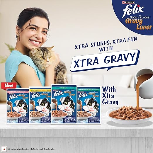 Purina Felix with Mackerel in Xtra Gravy Wet Cat Food 85g