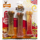 Nylabone Power Chew Flavor Frenzy Bone Triple Pack Chew Toy Up to 7kg Dogs 9.67cmx 2.69cm x 1.60cm