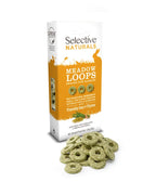 Selective Naturals With Timothy Hay & Thyme Meadow Loops Snacks For Rabbits Also Ideal For for Guinea Pigs I Chinchillas & Degus 80g