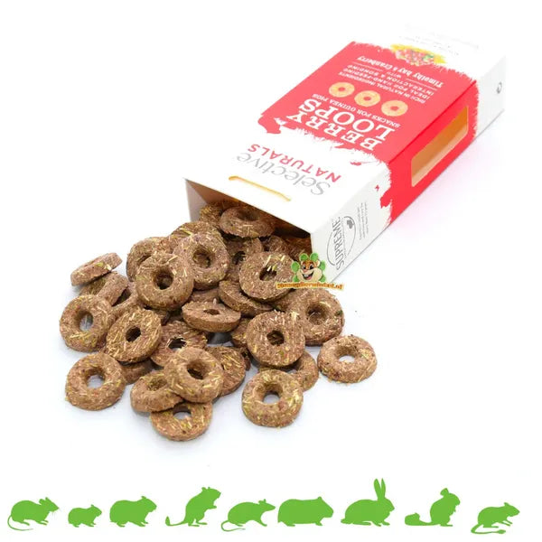 Selective Naturals With Timothy Hay & Cranberry Smacks For Guinea Pigs Also Ideal For Rabbit & Chinchillas 80g