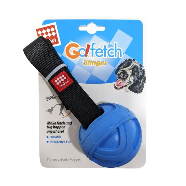Gigwi Go! Fetch Slinger Ball Toy for Dogs Assorted Medium