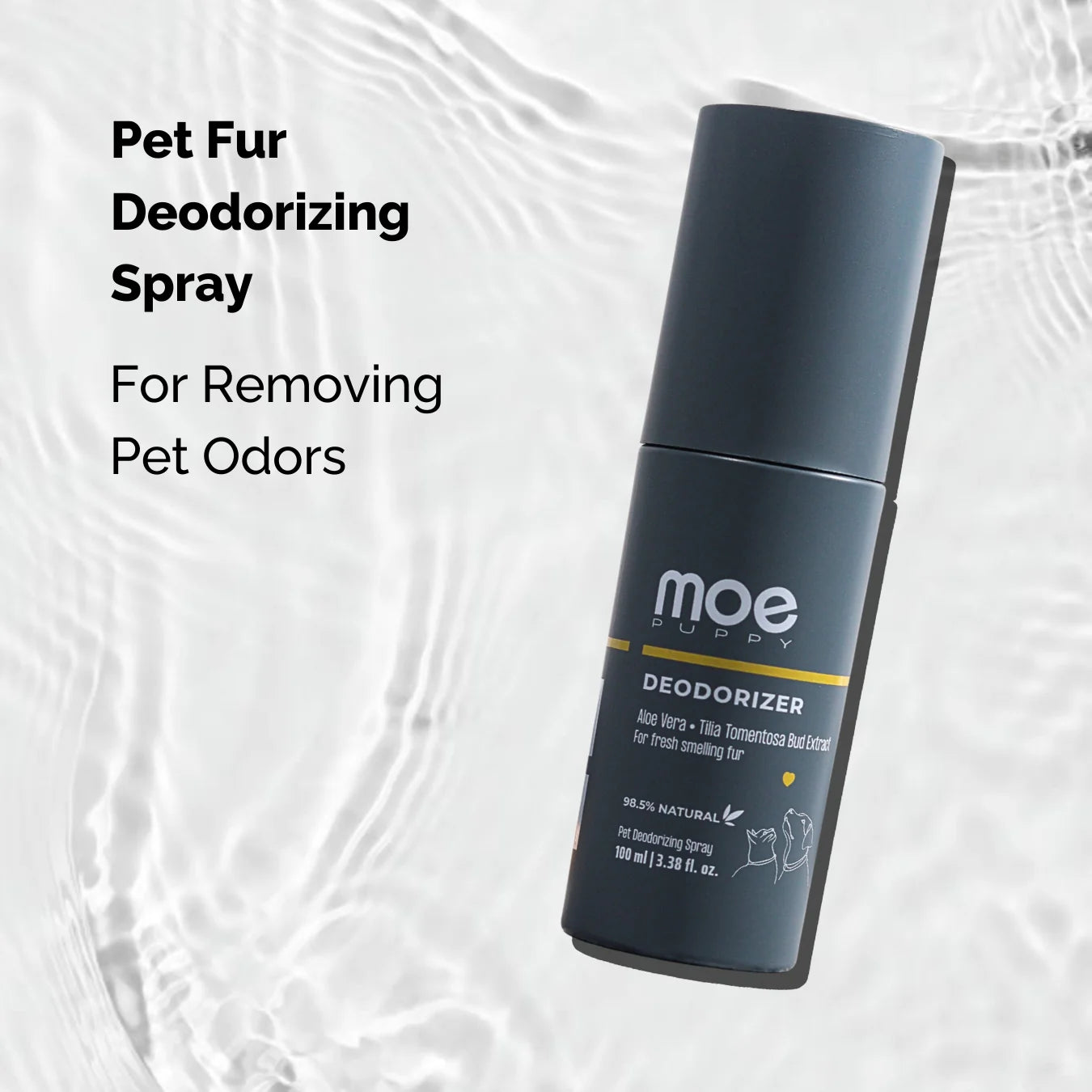 Moe Puppy Deodorizer Cruelty Free and Plant Based Formula For Dogs & Cats 100ml