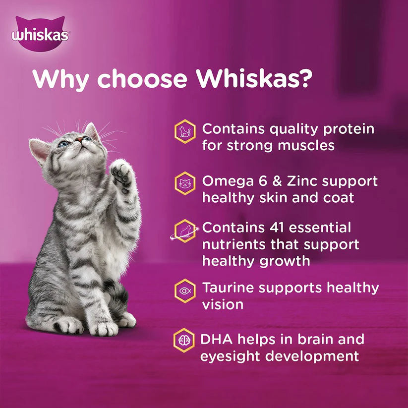Whiskas Chicken in Gravy Kitten 2-12 Months Wet Food 80g