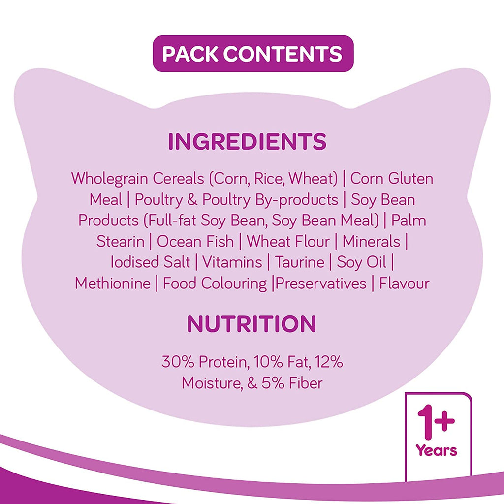 Whiskas Adult (+1 year) Ocean Fish Flavor Dry Cat Food