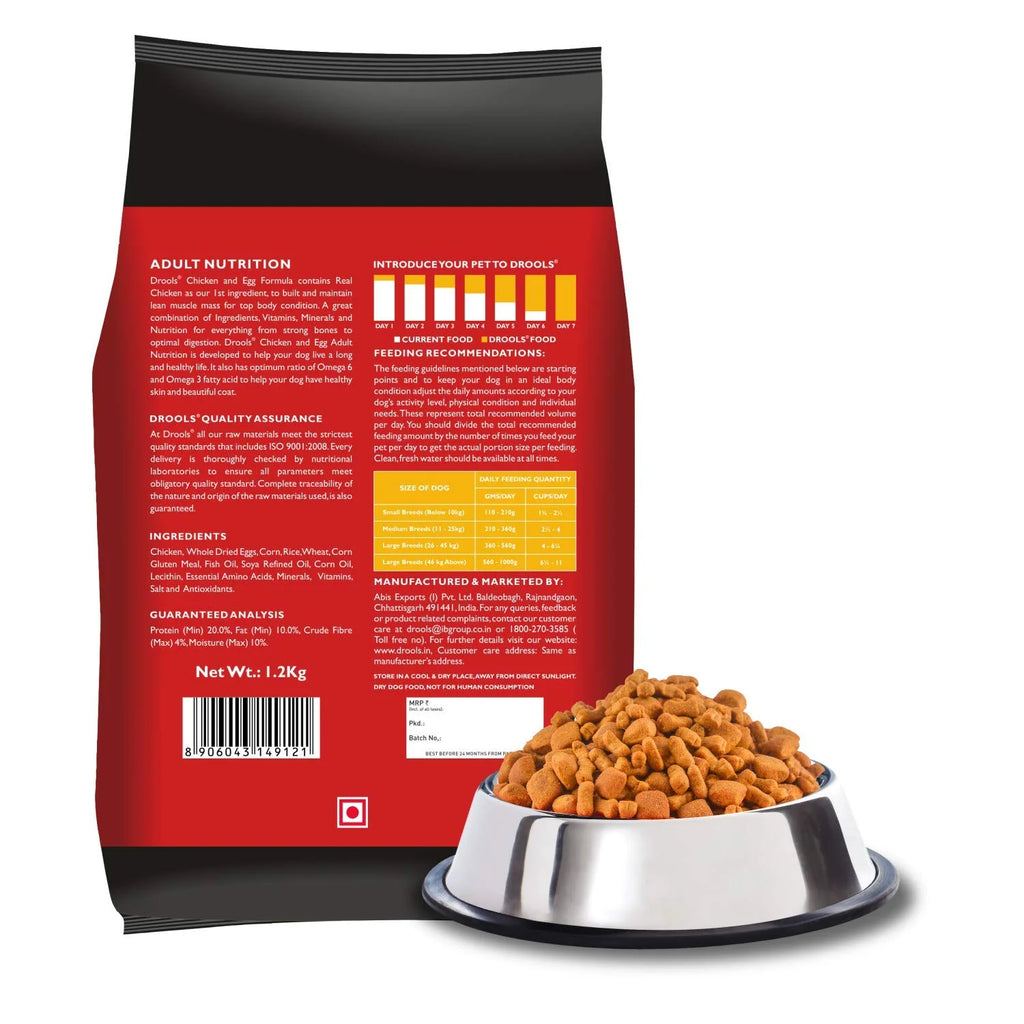 Drools Chicken and Egg Adult Dry Dog Food