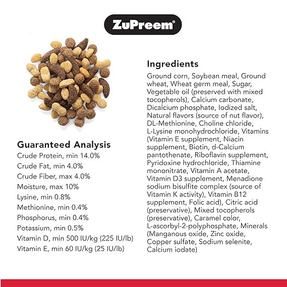Zupreem NutBlend Flavor with Natural Nut Flavour Bird Food M/L 1.5kg