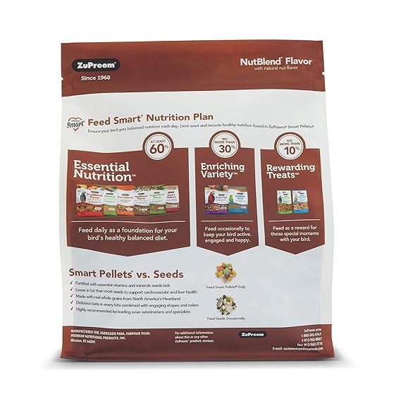 Zupreem NutBlend Flavor with Natural Nut Flavour Medium Bird Food 907gm