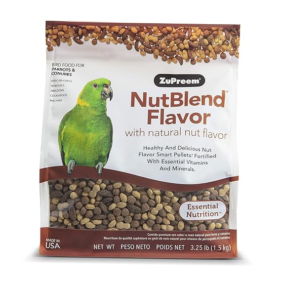 Zupreem NutBlend Flavor with Natural Nut Flavour Bird Food M/L 1.5kg