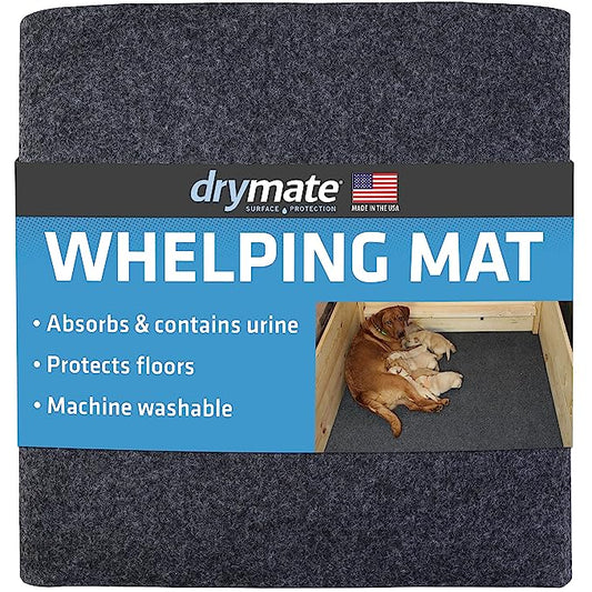 Drymate Whelping Box Liner Mat, Washable and Reusable Puppy Pad 48" x 50"