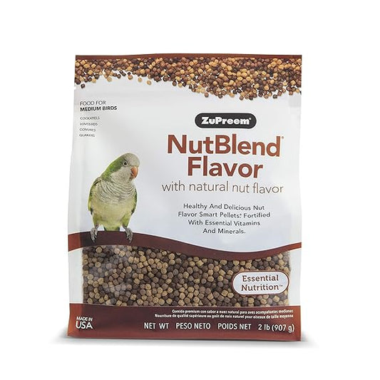 Zupreem NutBlend Flavor with Natural Nut Flavour Medium Bird Food 907gm