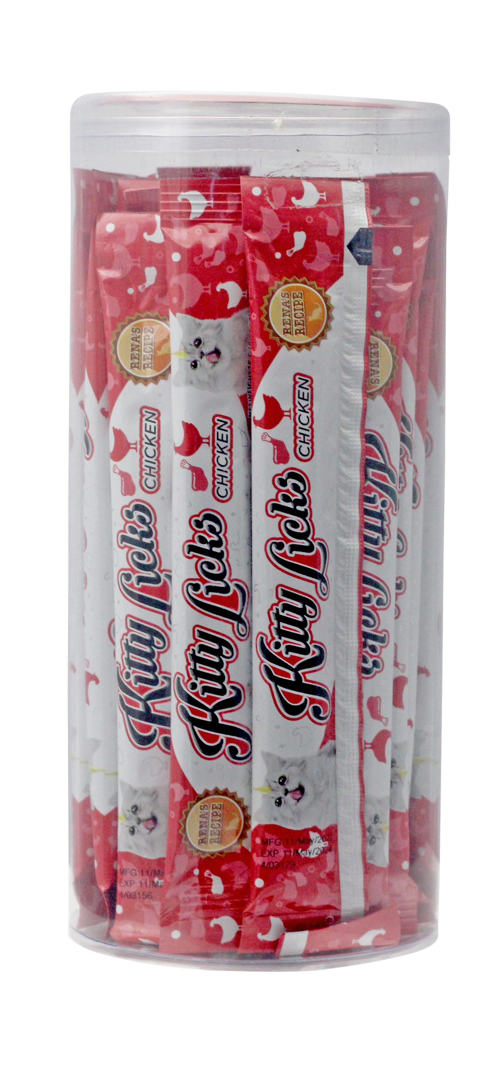 Rena's Kitty Licks Chicken Flavour Jar 15gm x 30 tubes