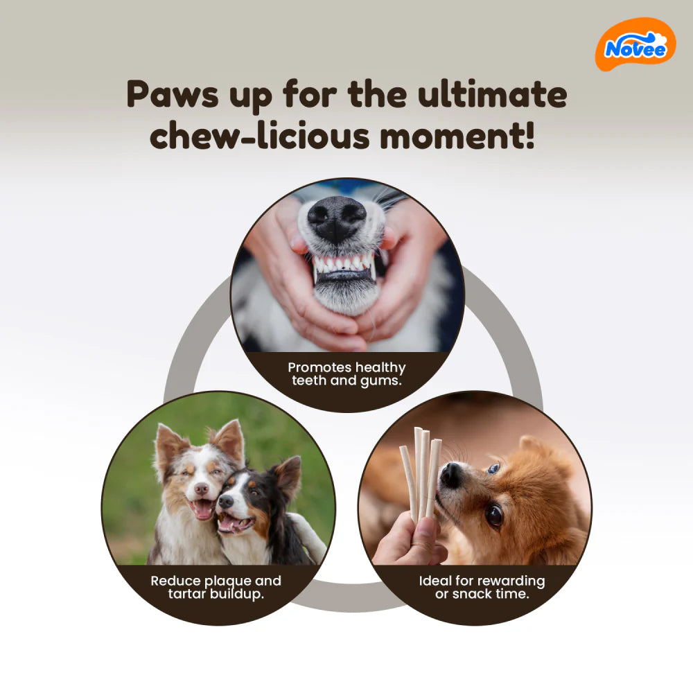 Dogaholic Nova Milky Chew Goat Milk Stick Treats for Dogs 500g