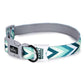 Basil Printed Green Padded Collar