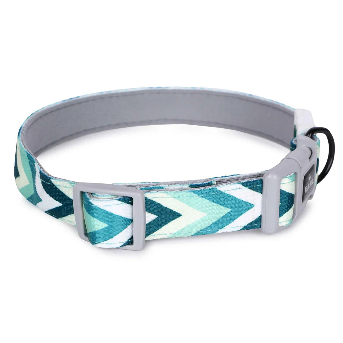 Basil Printed Green Padded Collar