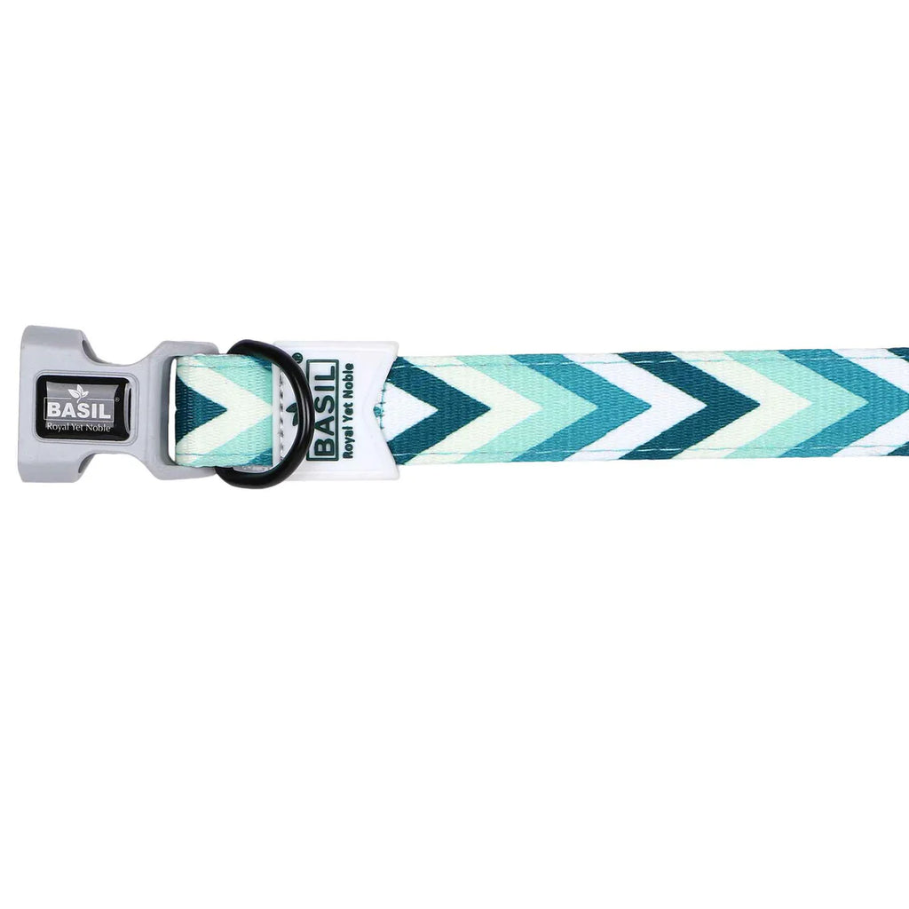 Basil Printed Green Padded Collar