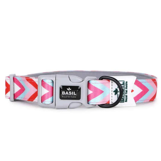 Basil Printed Pink Padded Collar