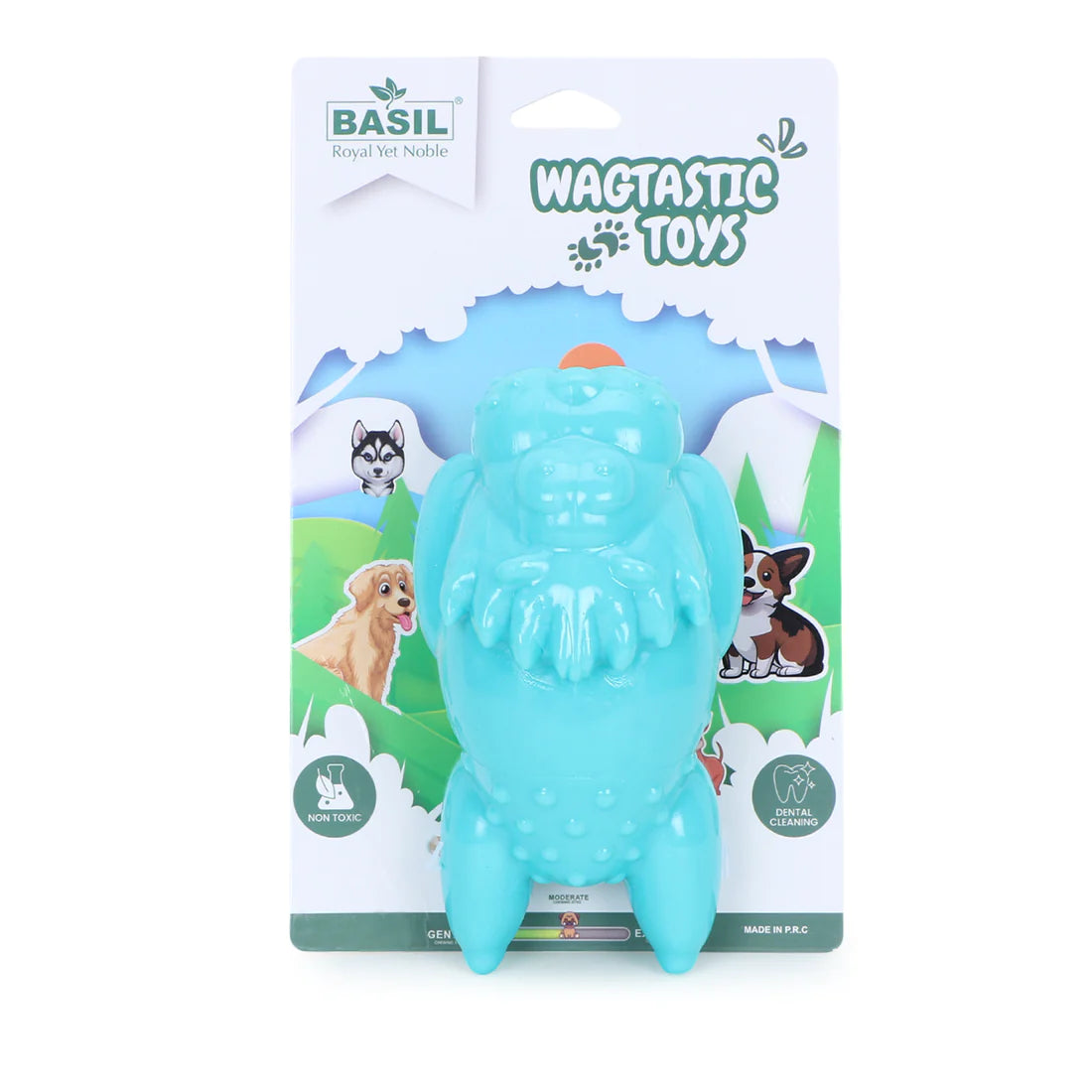 Basil Squeaky Lion TPR Chew Toy for Dogs and Puppies