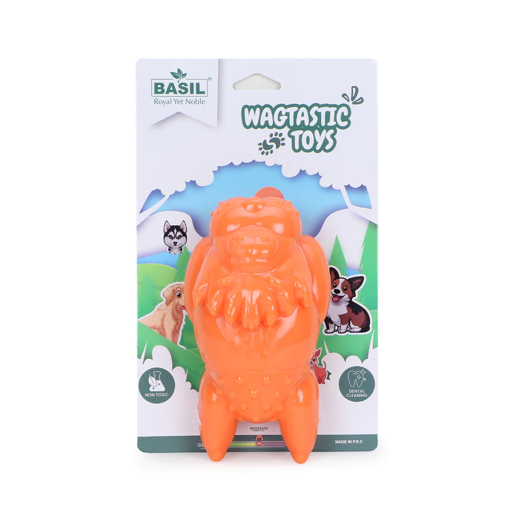 Basil Squeaky Lion TPR Chew Toy for Dogs and Puppies Assorted