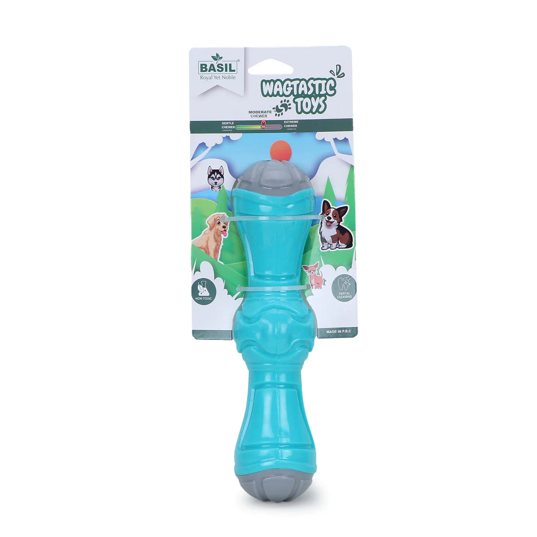 Basil Squeak TPR Bar for Dogs & Puppies