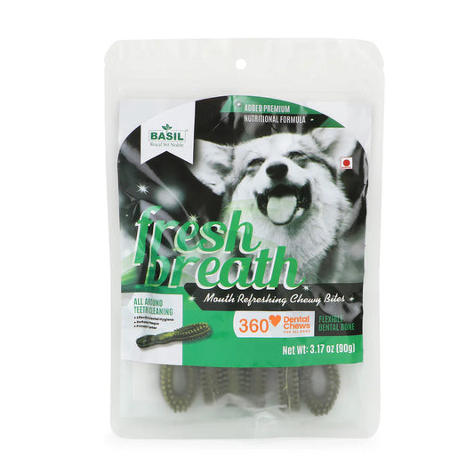 Basil Fresh Breath Dental Chews 90 gm