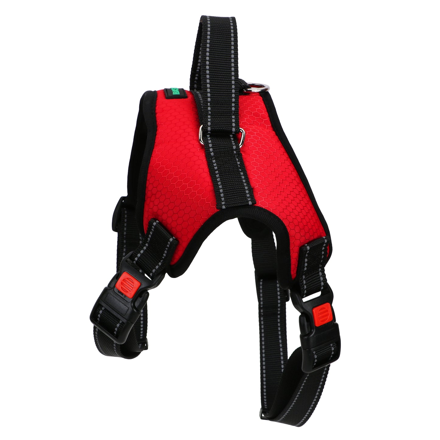 Basil Dog Harness With Handle Red