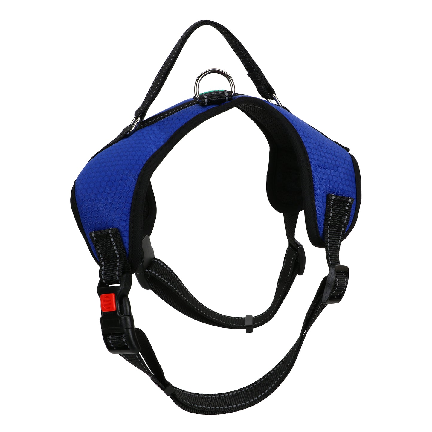 Basil Dog Harness With Handle Blue