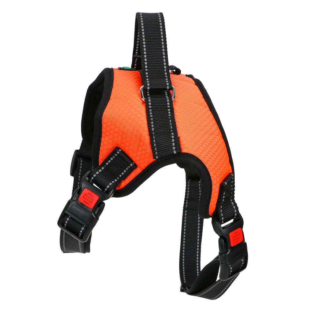 Basil No-Pull Dog Harness with Handle – Adjustable, Durable, and Comfortable (Orange)