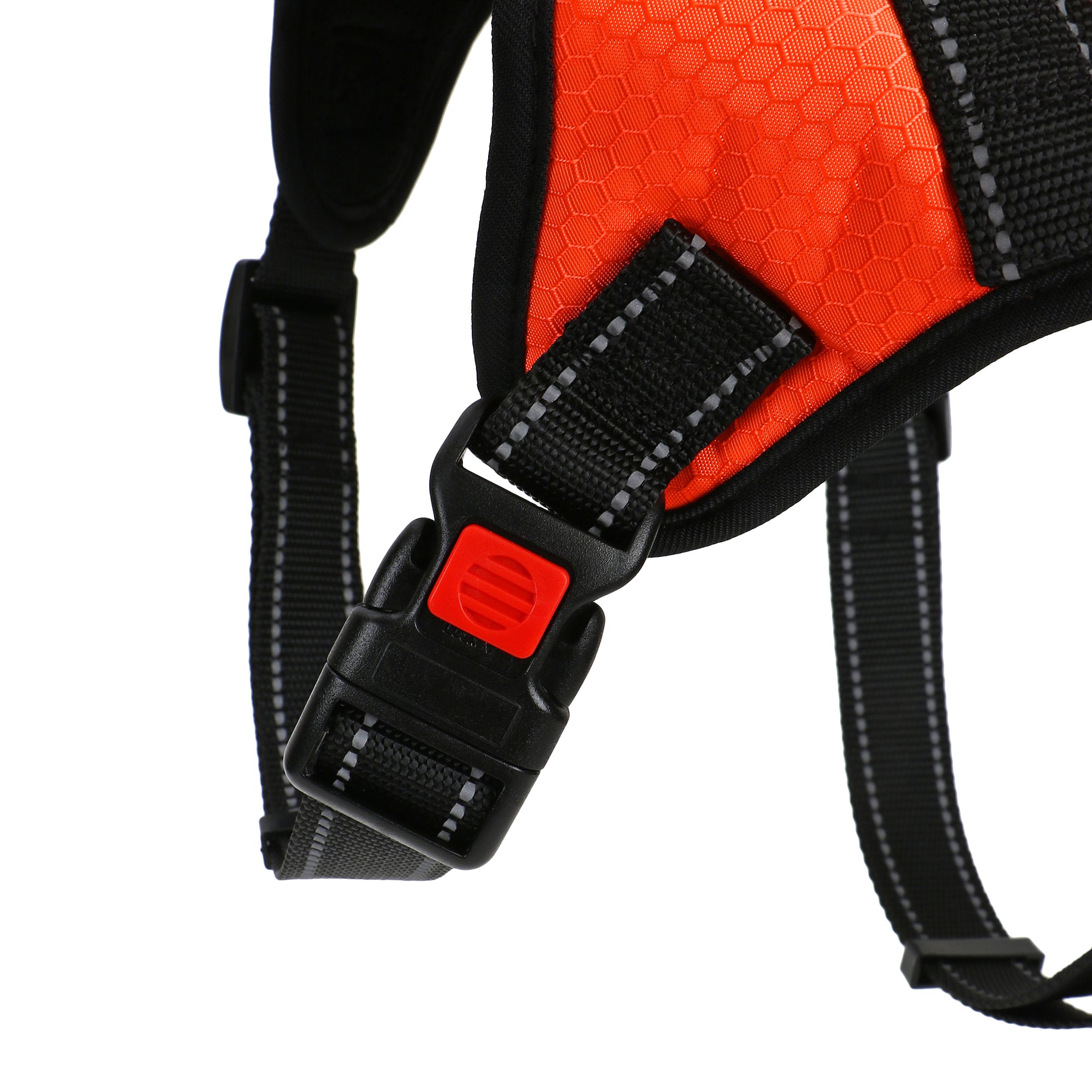 Basil No-Pull Dog Harness with Handle – Adjustable, Durable, and Comfortable (Orange)