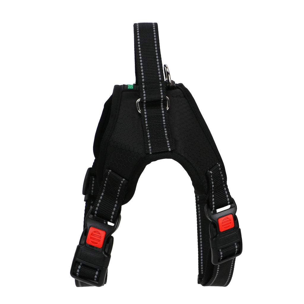 Basil No-Pull Dog Harness with Handle – Adjustable, Durable, and Comfortable (Black)