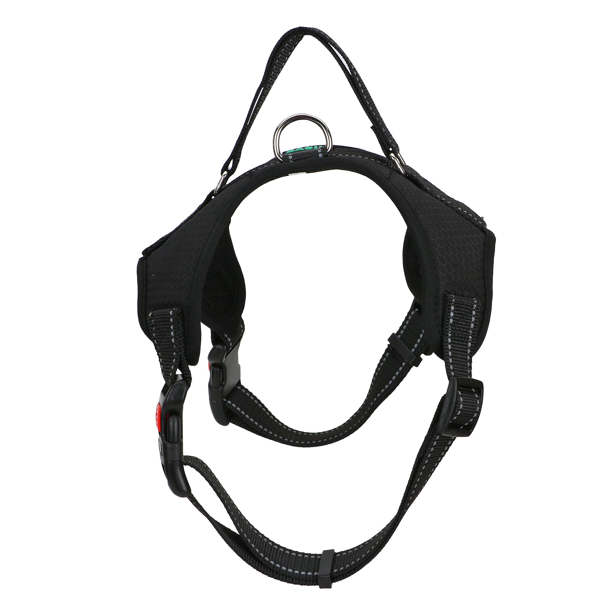 Basil No-Pull Dog Harness with Handle – Adjustable, Durable, and Comfortable (Black)