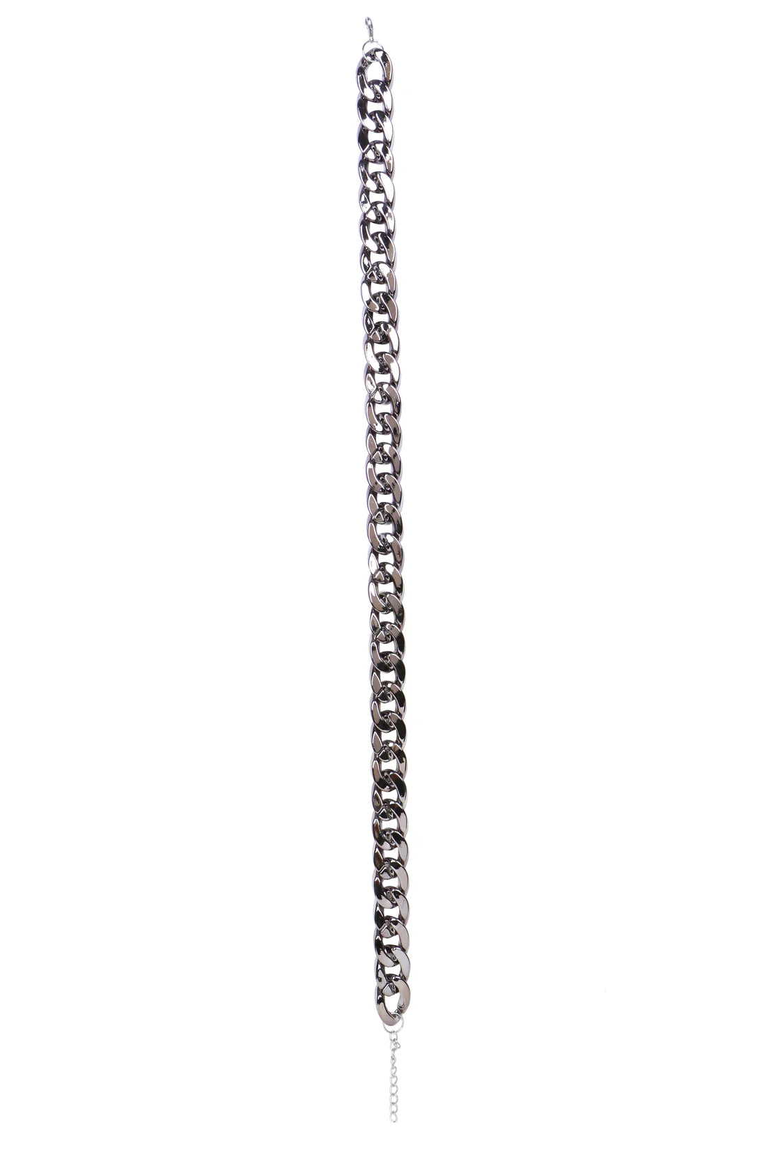Basil Gun Metal Color Dog Jewelry – Lightweight Glam No Metal Chain Large 34cm