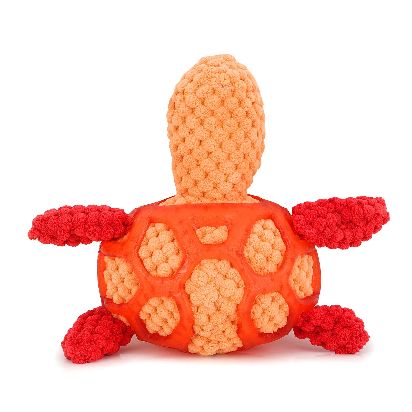 Basil Plush Tortoise Pet Toy Soft Plush Chew Dog Toy Orange