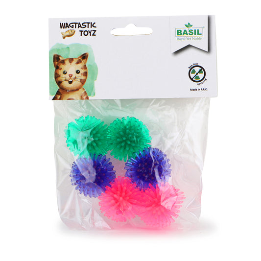 Basil Cat Soft Ball with Spikes Pack of 6 Balls