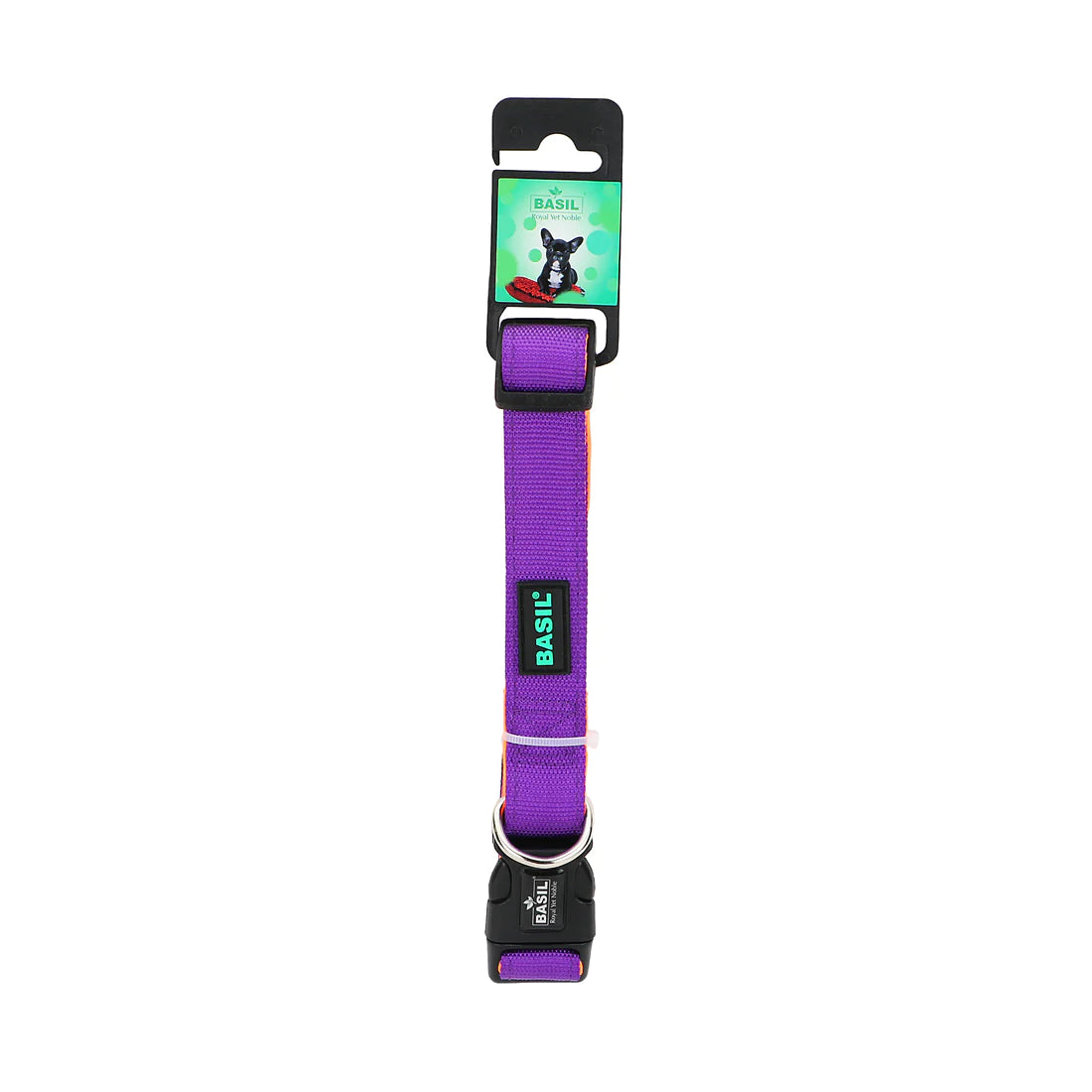 Basil Padded Adjustable Collar for Dogs & Puppies Purple